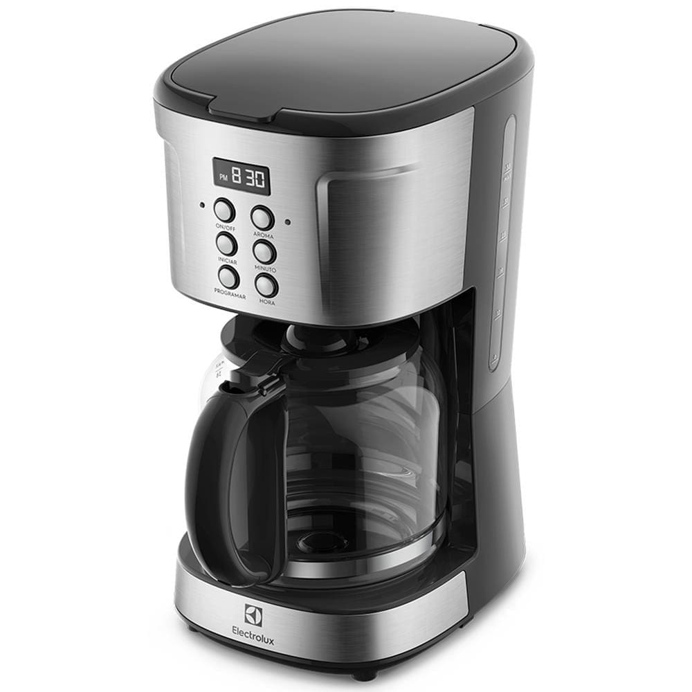 Cafeteira Elétrica Digital Electrolux Experience ECM30 38 Xícaras Aço Escovado 110v