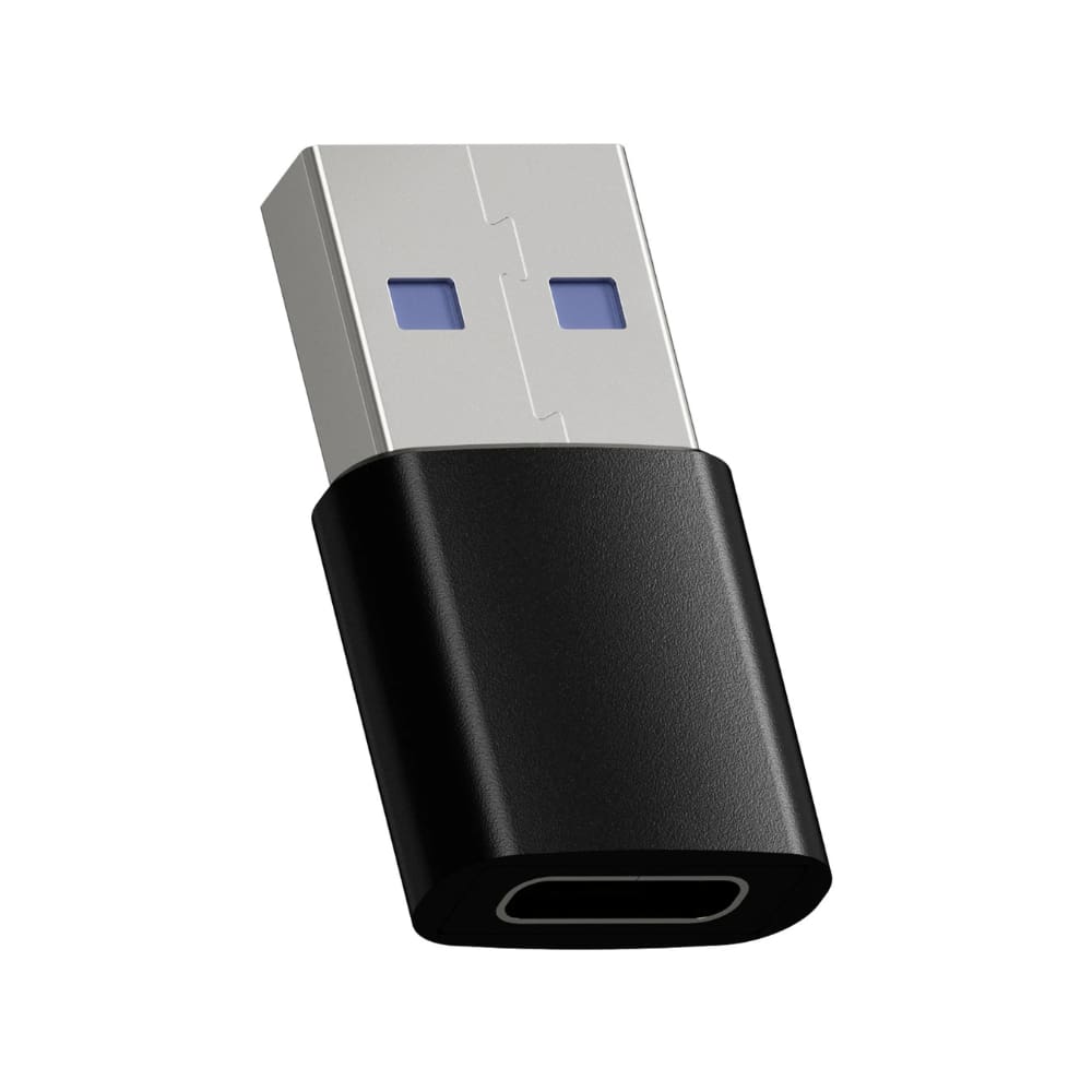 Adaptador Fortrek UC2A USB-C Para USB-A 3A 5GBPS OTG Preto - UC2A