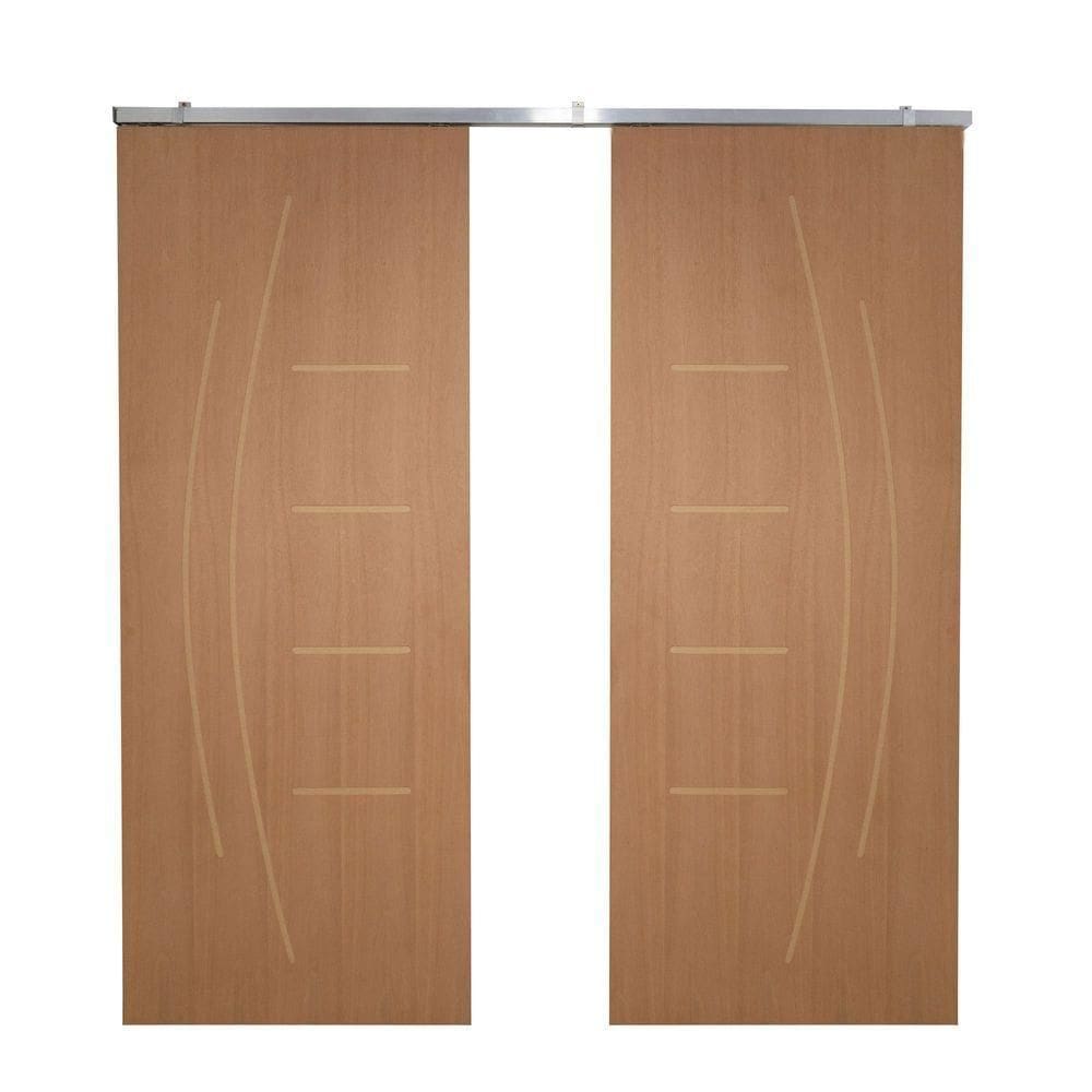 Porta Dupla de Correr P/ Verniz Frisada F08 - Smile - 210x180