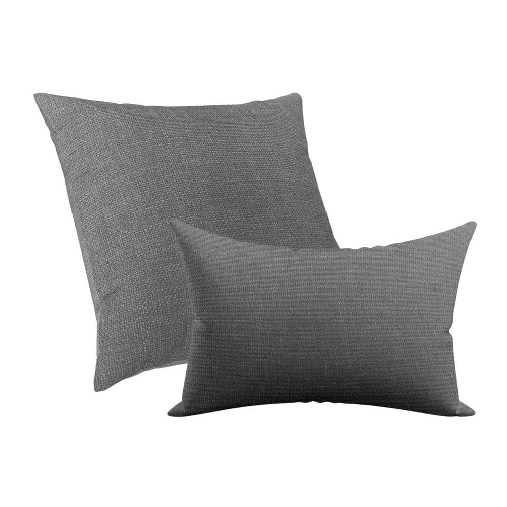 Kit Capa Almofada Decorativa 50x50cm e 30x50cm Cinza Claro
