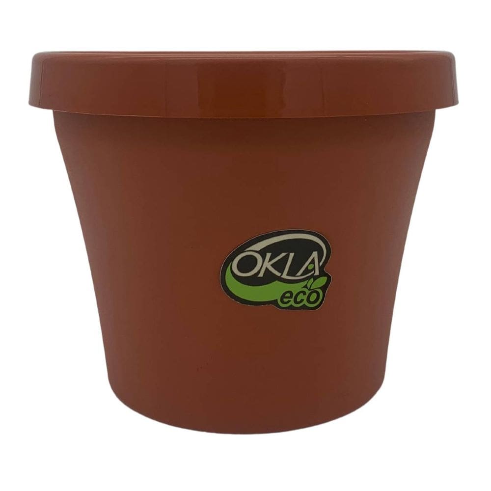 Vaso Redondo Veneza ECO (16X13) Cor Terracota OKLA