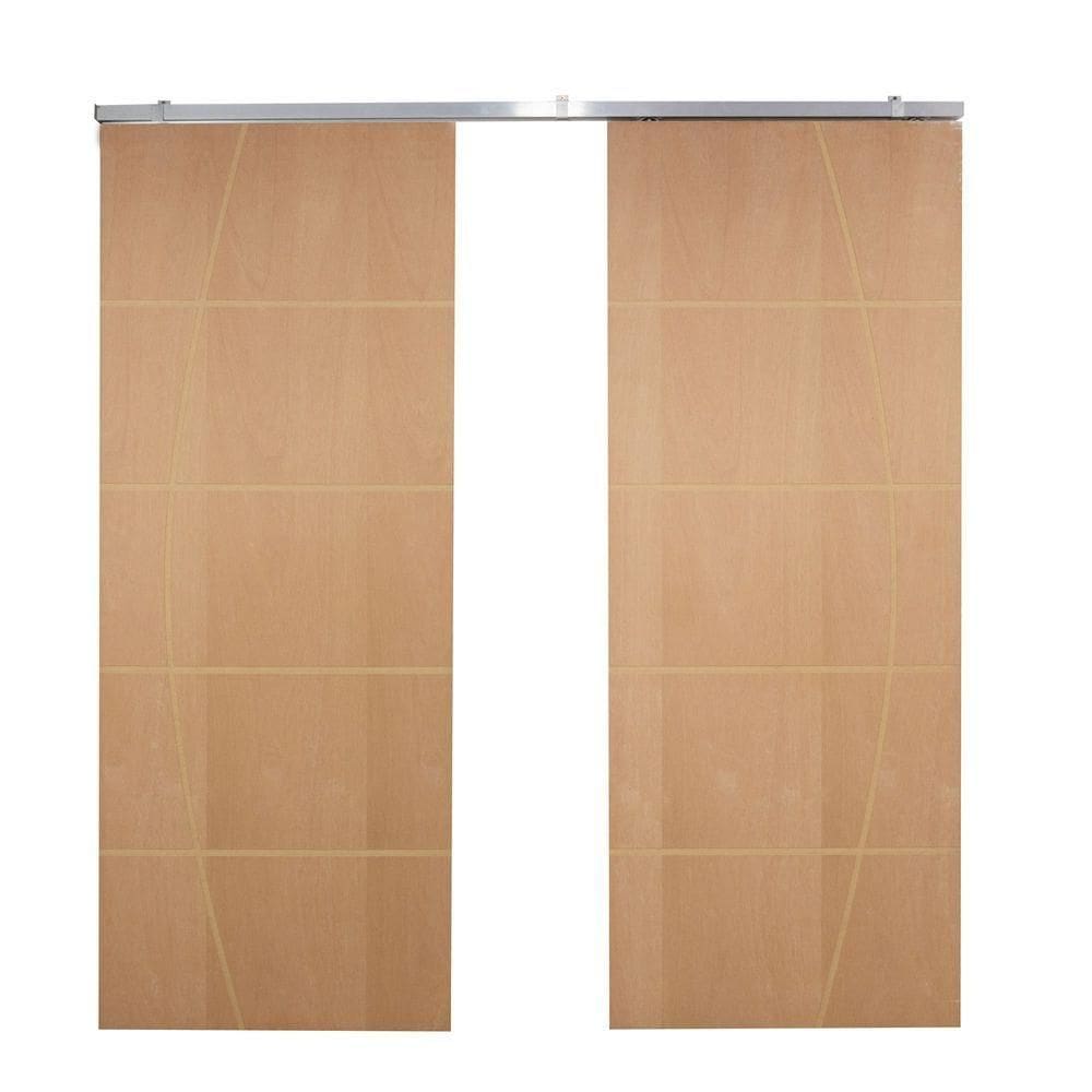 Porta Dupla de Correr P/ Verniz Frisada F01 - 210x180