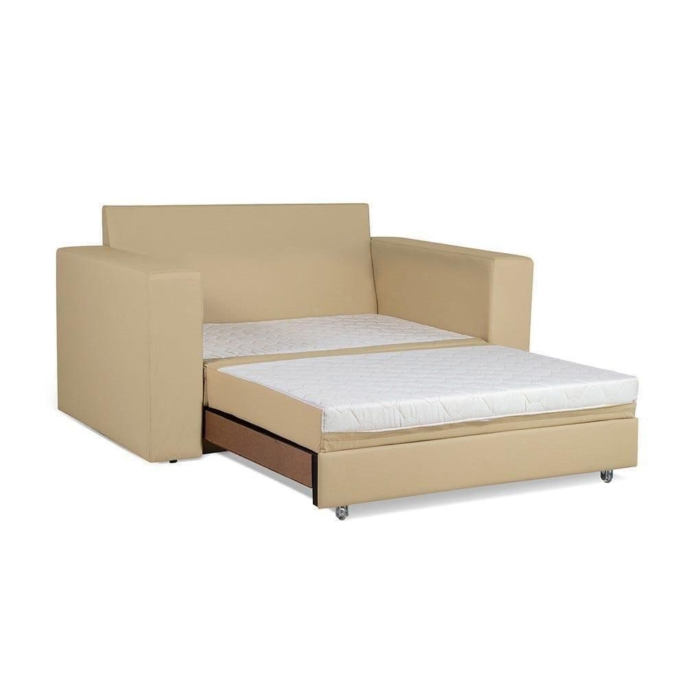 Sofá Cama Castor Casal Salerno Corano Bege
