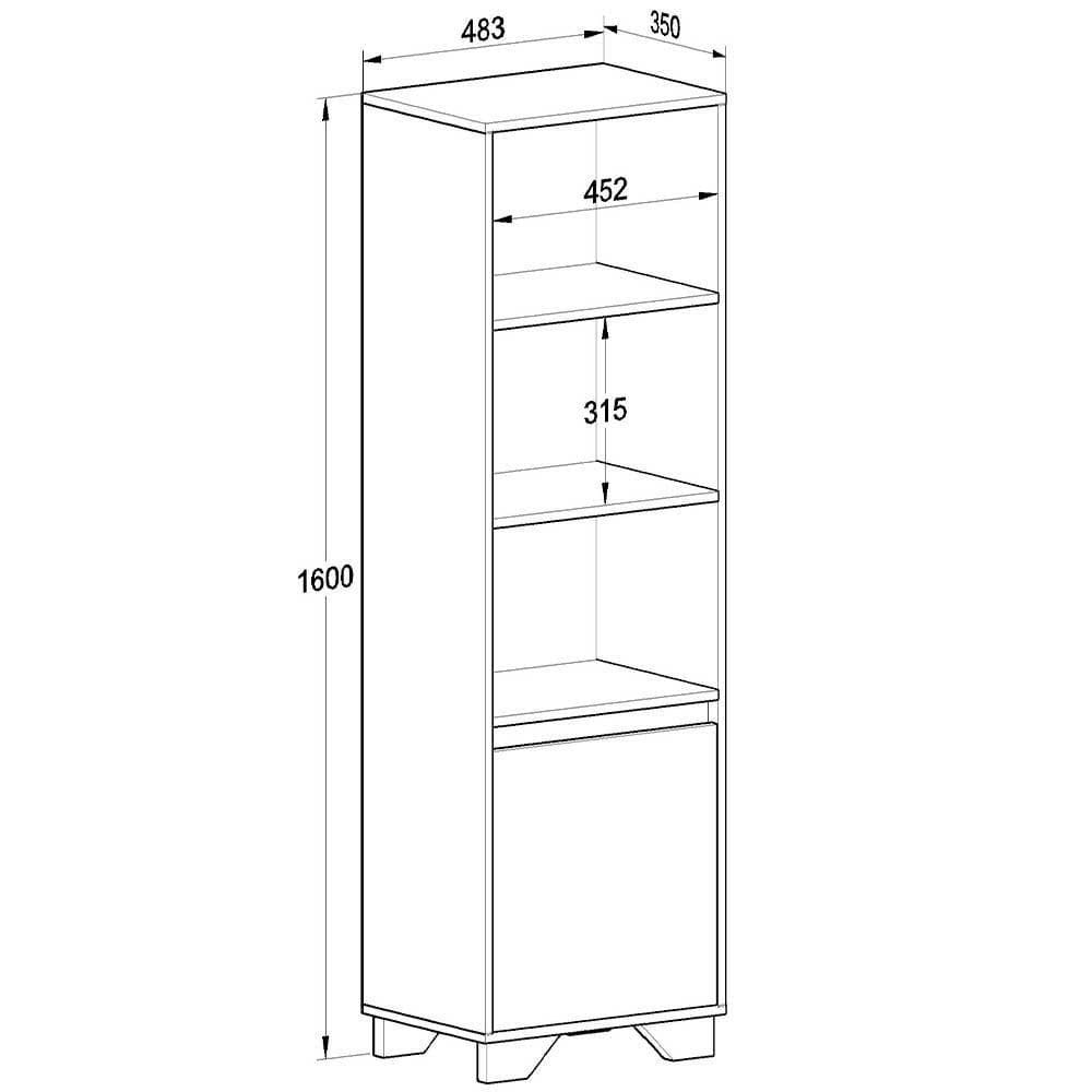 Rack com Painel 50\" Estante em Mdp Branco com Siena
