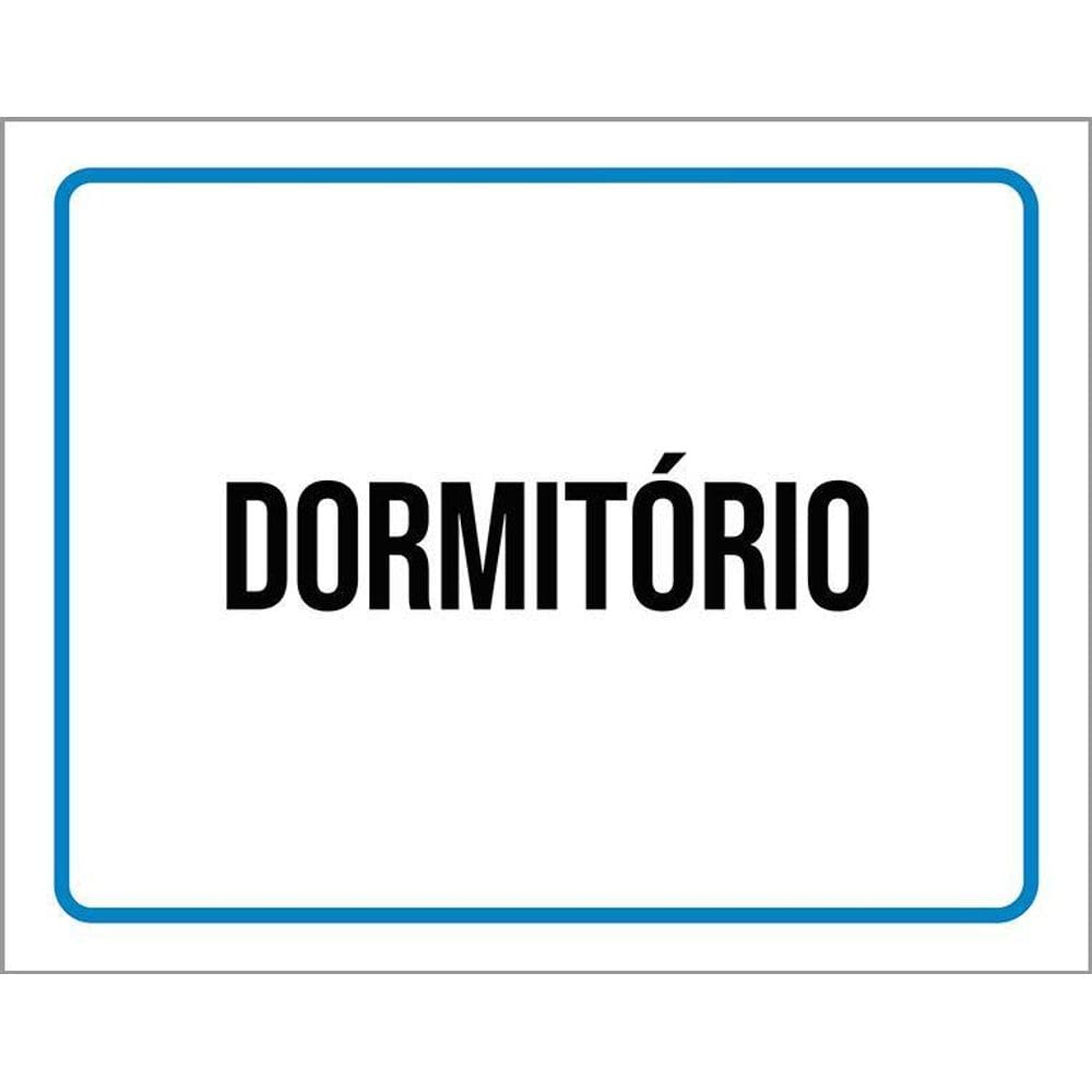 Placa Sinalização Ambiente Dormitório 36X46