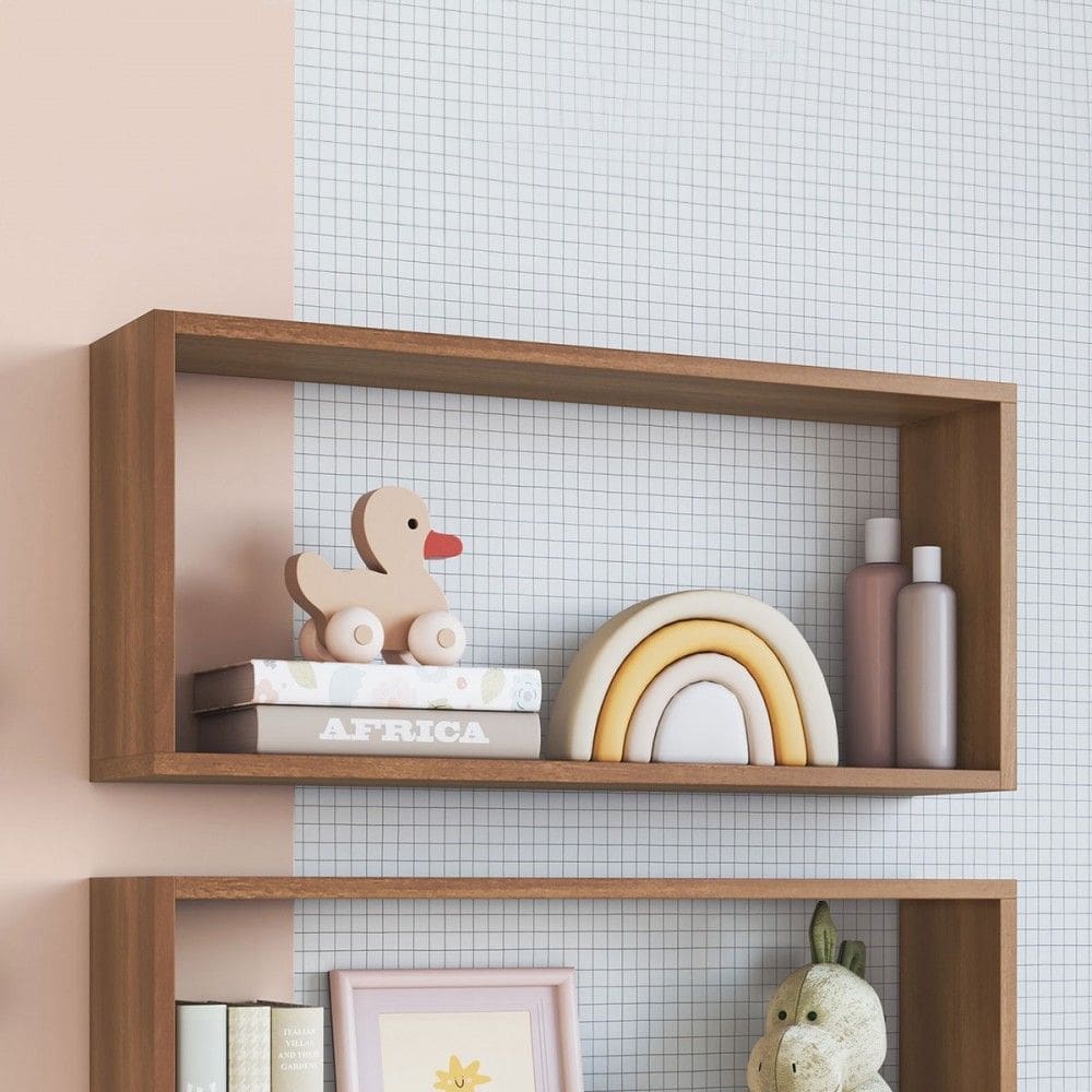 Nicho Organizador Ni7030 Grande Multiuso Nogal - Art In Móveis