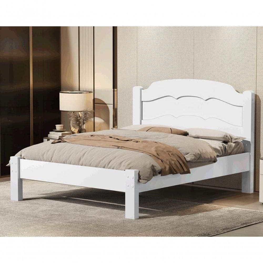 Cama Quarto Casal Lais Branco Branco