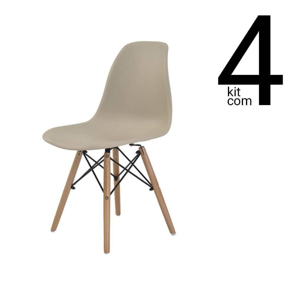 Conjunto 4 Cadeiras Eames Dsw - Fendi