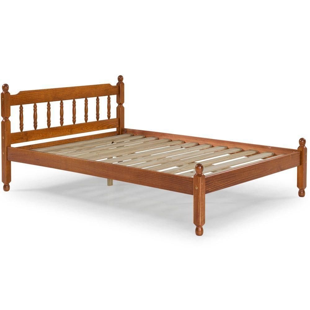 Cama Casal Em Madeira Maciça Mv  Mel