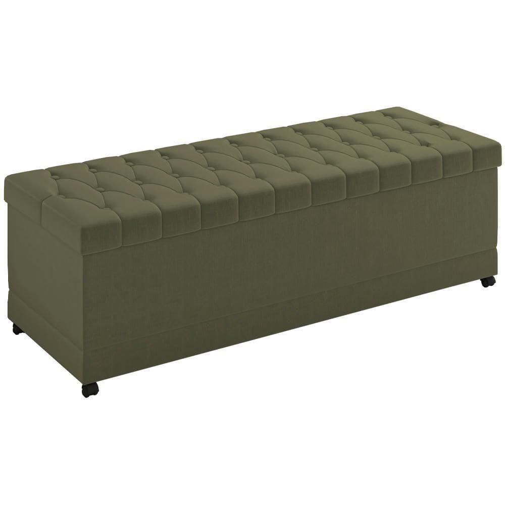 Recamier Calçadeira Bau 160 Cm Rodizios