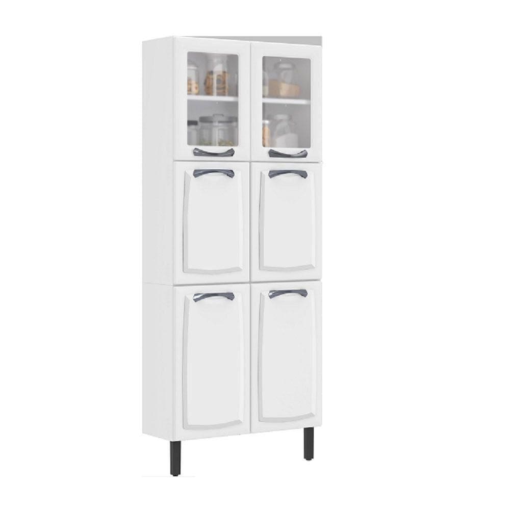 Paneleiro New Premium Com 6 Portas Itatiaia Branco Neve