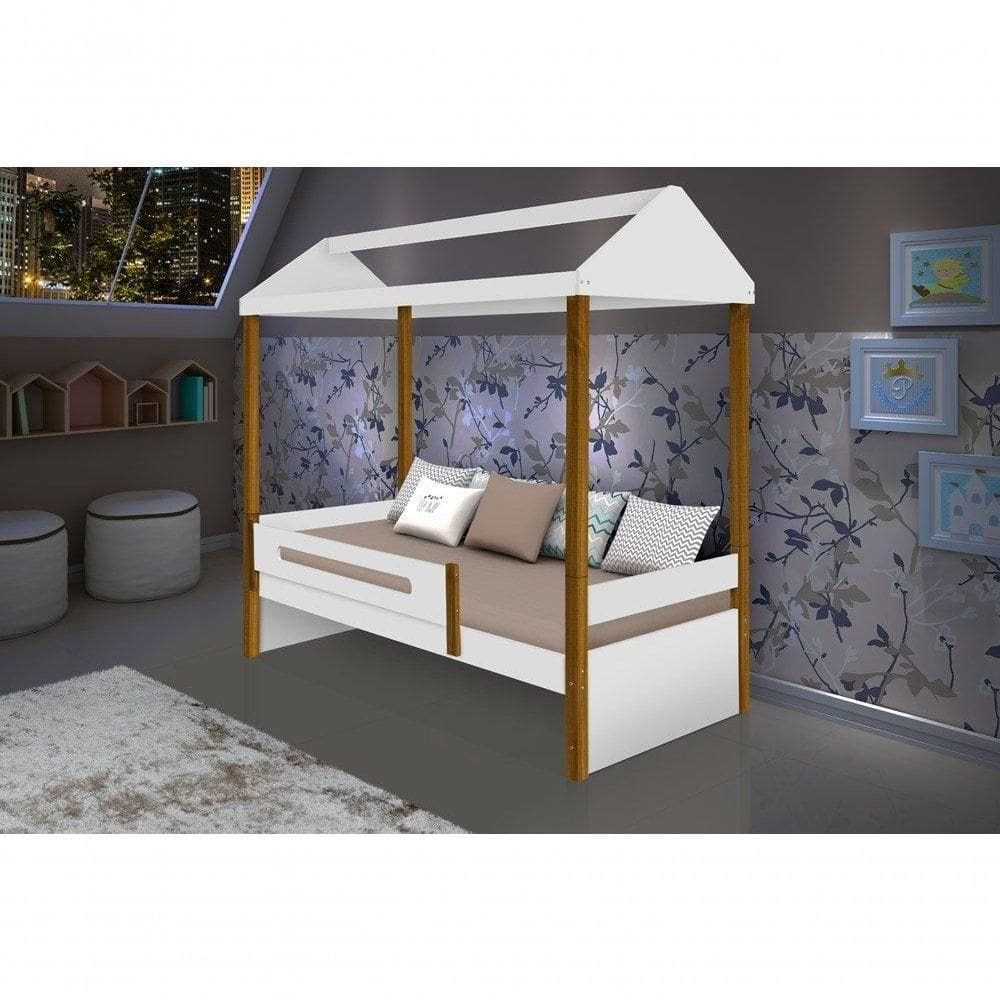 Cama Casa Sara Branco/Mel