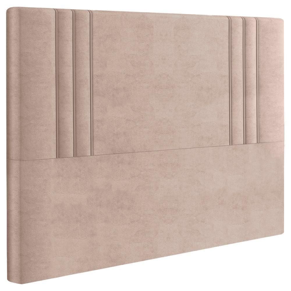 Cabeceira Casal 138 Cm London Veludo Rose Soon Rose