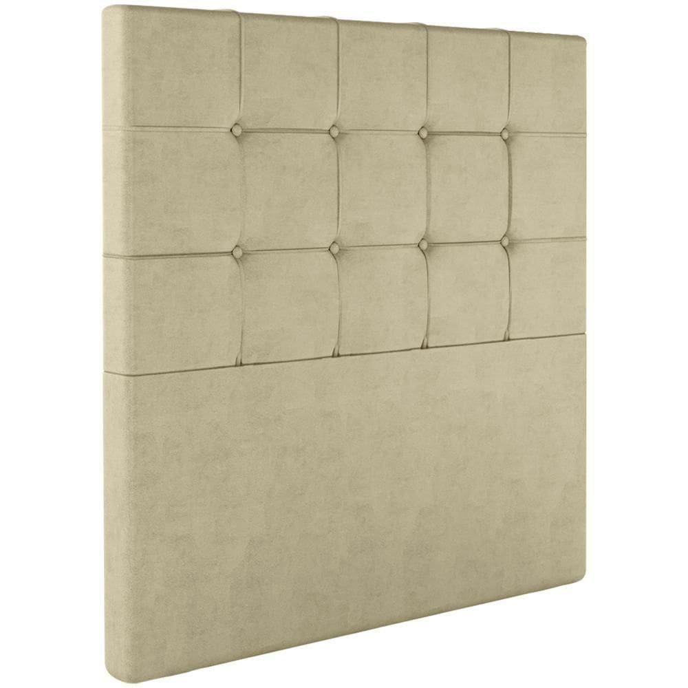 Cabeceira Solteiro 88 Cm Berlin Veludo Bege Soon Bege