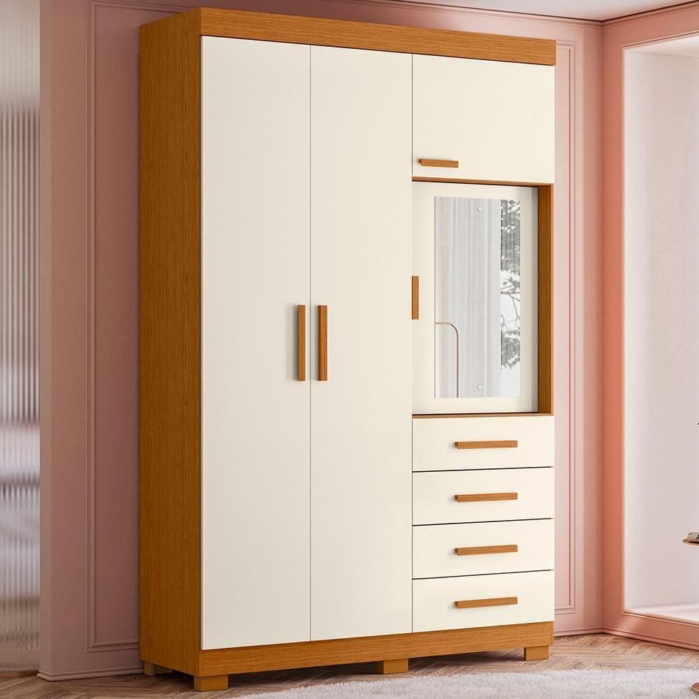 Guarda Roupa Virtus Solteiro Quarto Com 4 Portas | Extra