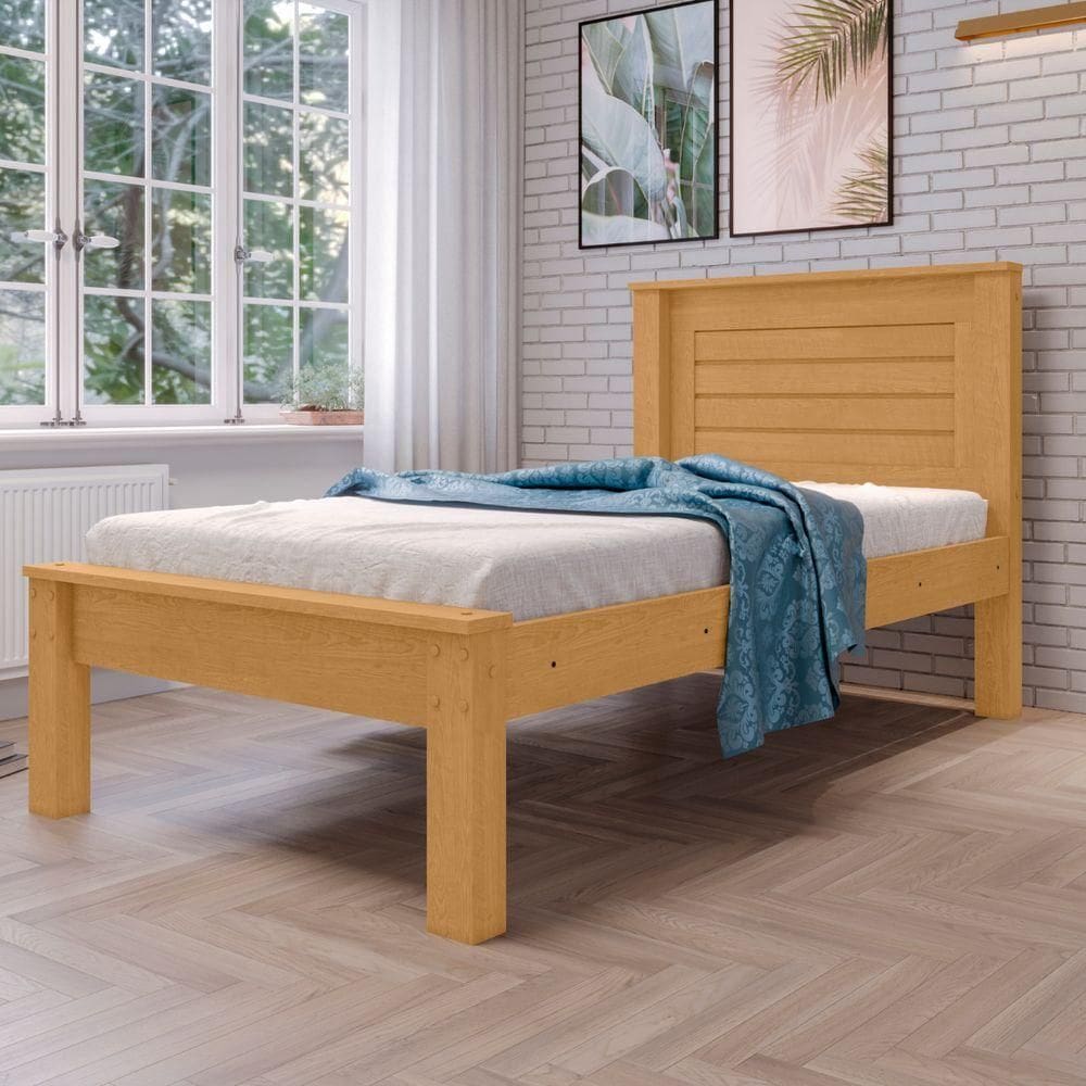 Cama De Solteiro Santana Naturalle