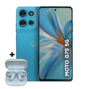 Smartphone Motorola Moto g75 5G + Moto Buds - 256GB 16GB (8GB RAM+8GB Ram Boost) e 50MP Sony Lytia 600 Camera Moto AI Ultrarresistencia militar