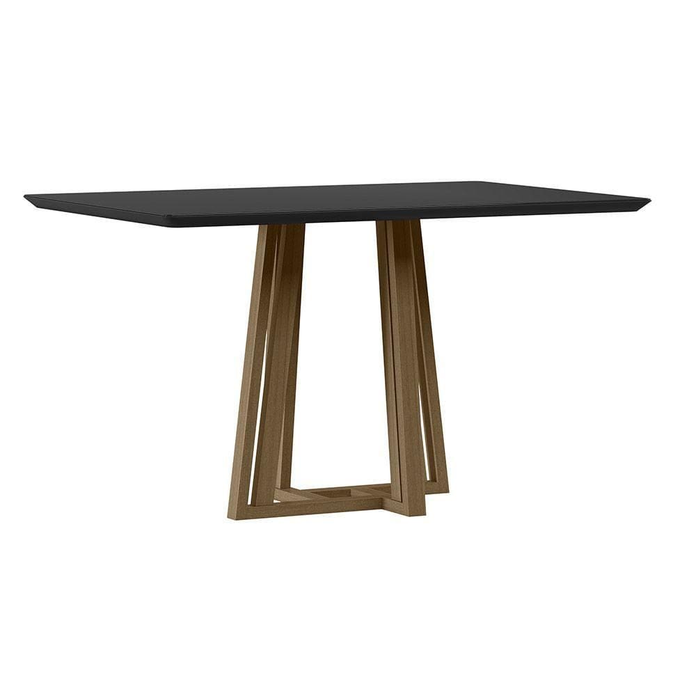 Mesa Sarah 135x90cm - Amêndoa-preto
