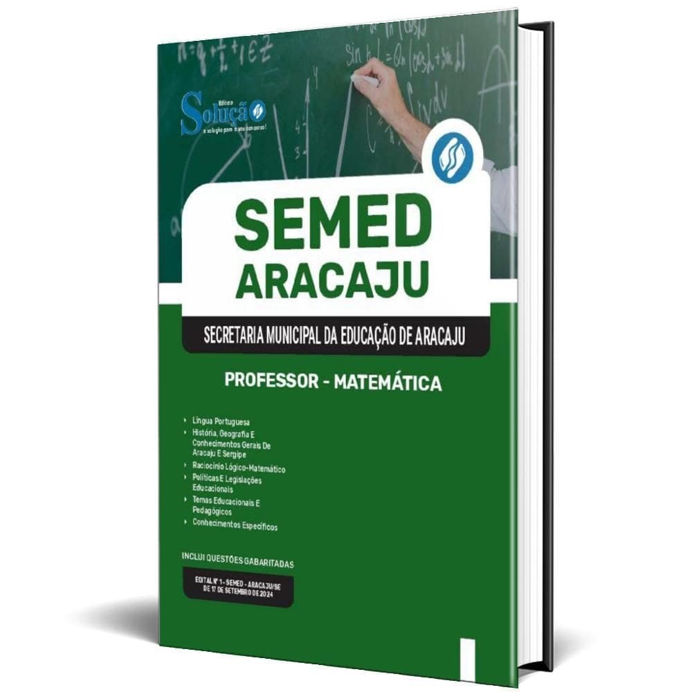 Apostila Semed Aracaju 2024 - Professor - Matemática