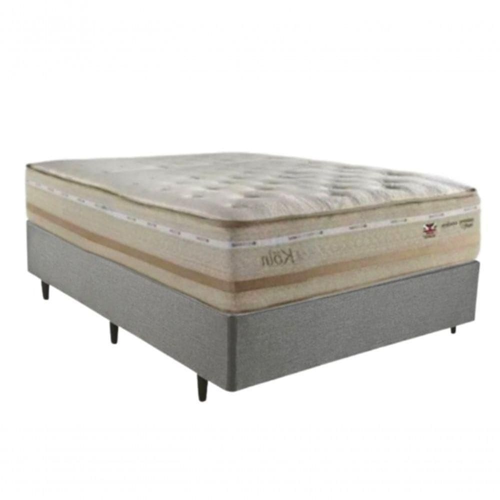 Conjunto: Box + Colchão Herval Koln Molas Maxspring Casal 138x188x71