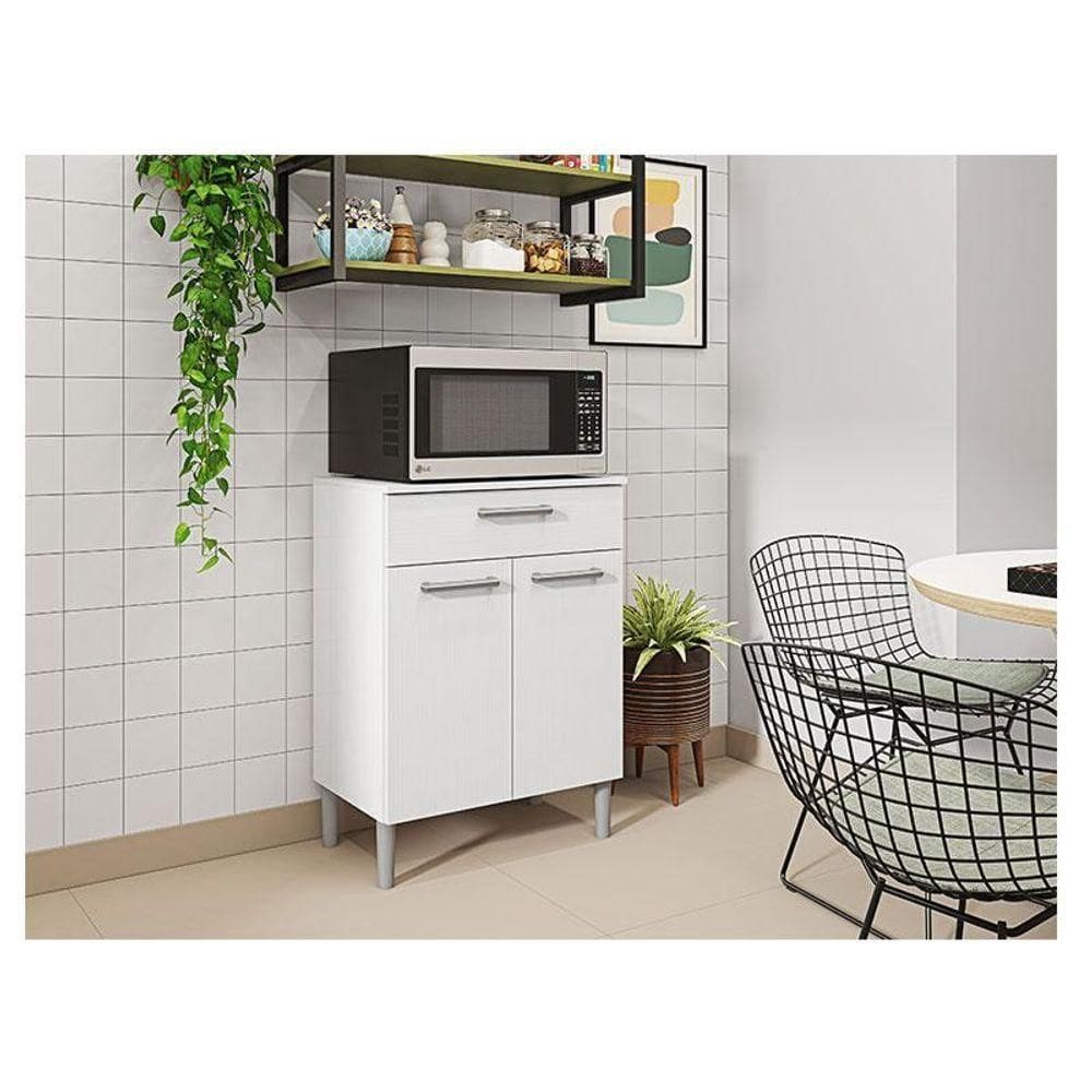 Balcão Multiuso Ambiente Diamante Branco Supremo - Kits Paraná