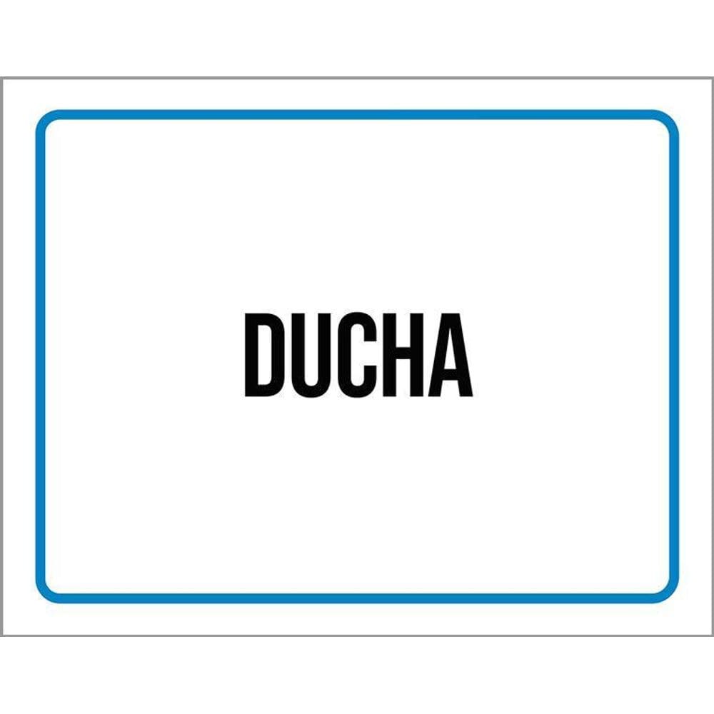 Kit 3 Placas Ambiente Sinalização Setor Ducha