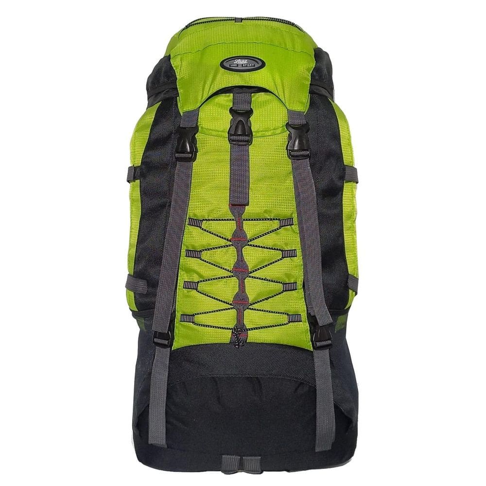 Mochila Camping Cargueira Impermeável Verde Limão