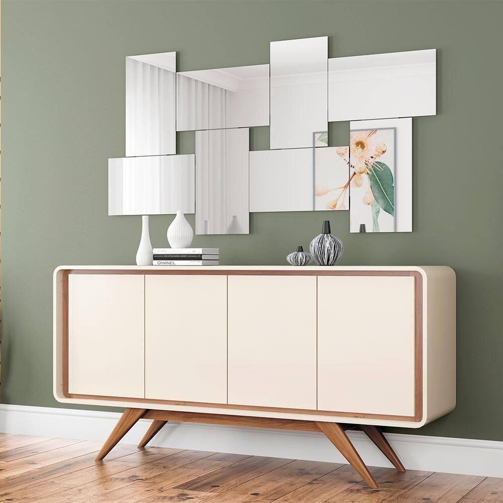 Buffet Channel 100% Mdf Nature Off White Fabrimóveis Nature-off White