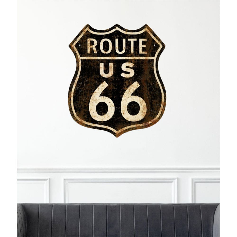 Adesivo De Parede Route 66 - Adesivo Retro Route 66