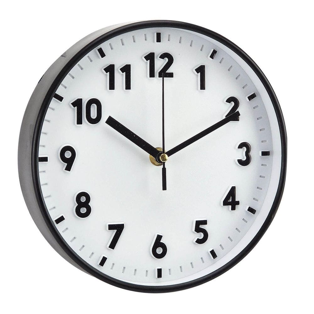 Relógio De Parede 20Cm Estilo Minimalista Números 5738