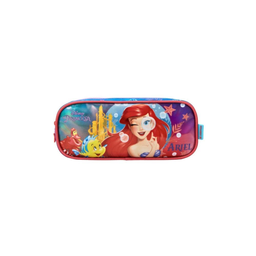 Estojo Escolar Duplo Ariel Pequena Sereia 13065
