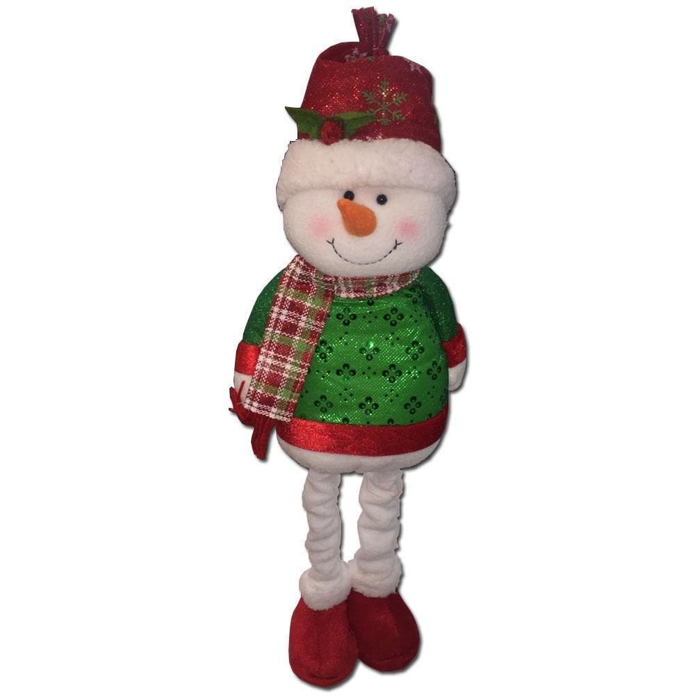 Boneco De Neve Em Pé Perna Sobe E Desce 64Cm Natal