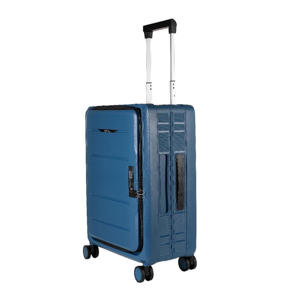Mala De Viagem Dobrável Azul Resistente Com Senha 40X56X23