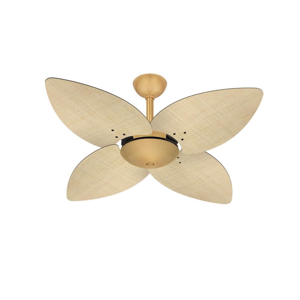 Ventilador Teto 4 Pás Winds Dourado Silencioso Ventax 220V