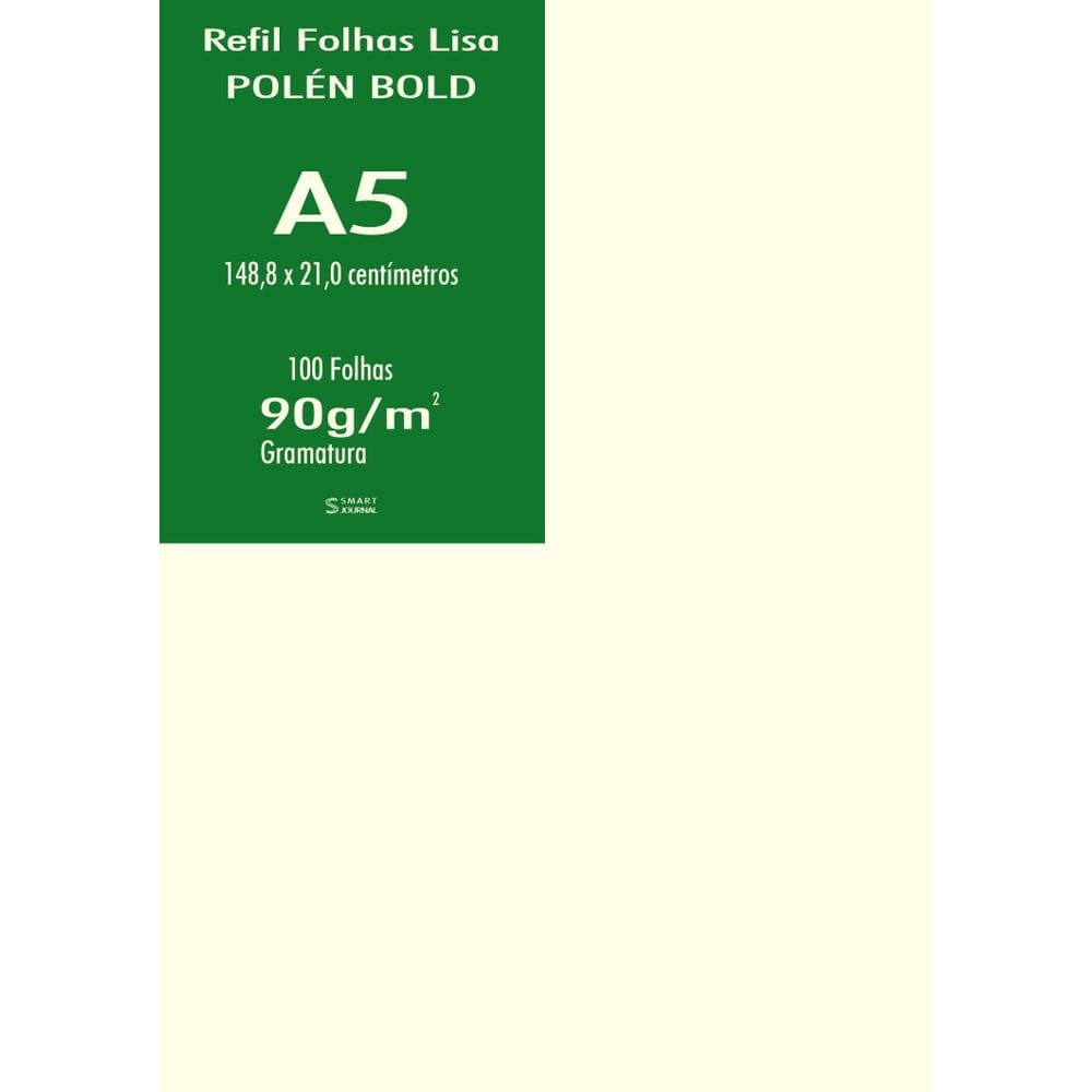 Papel Polen A5 Bold 90G Liso 100 Folhas 21X14,8Cm A5
