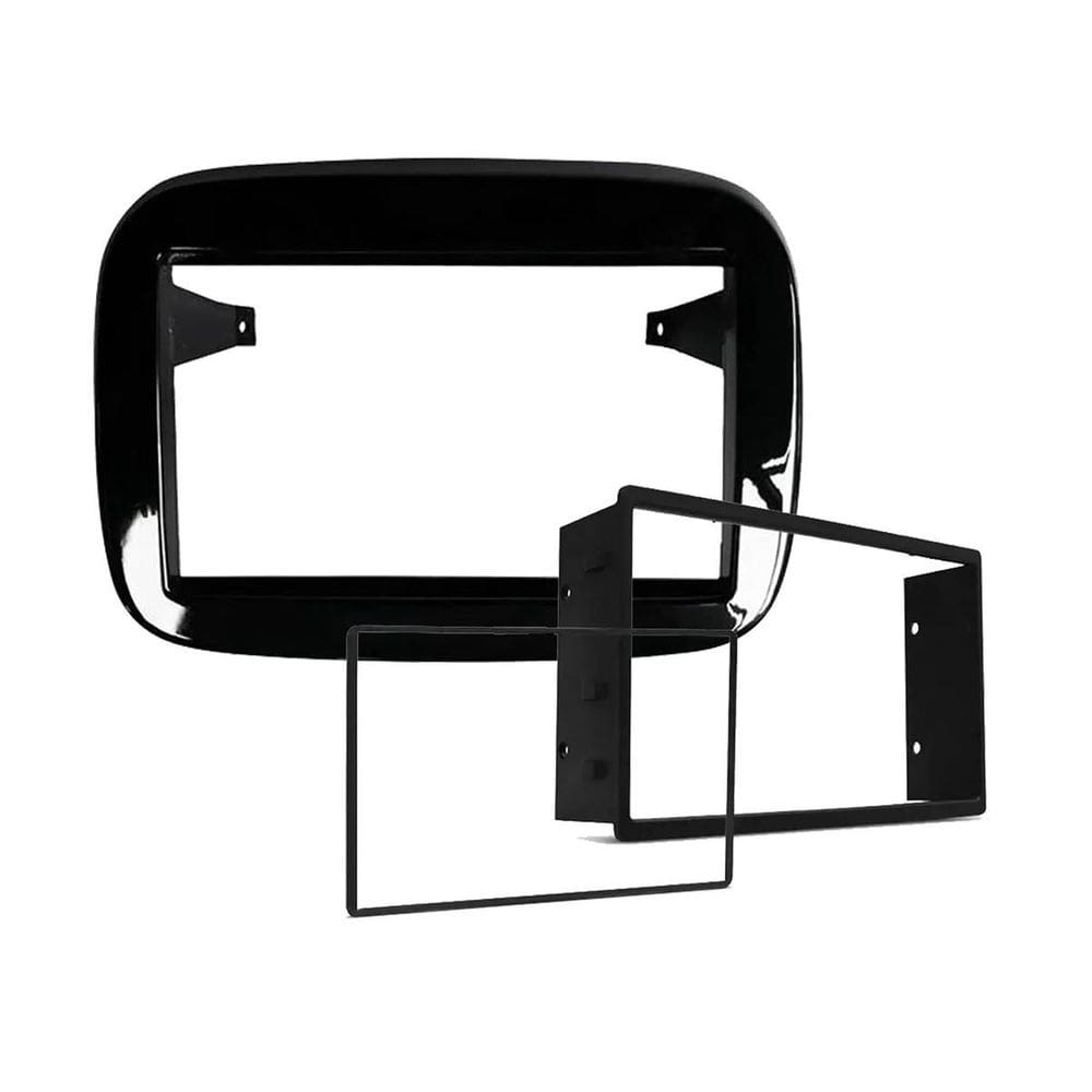 Moldura Painel 2Din Mobi 2016 A 2020 Preto Brilhante