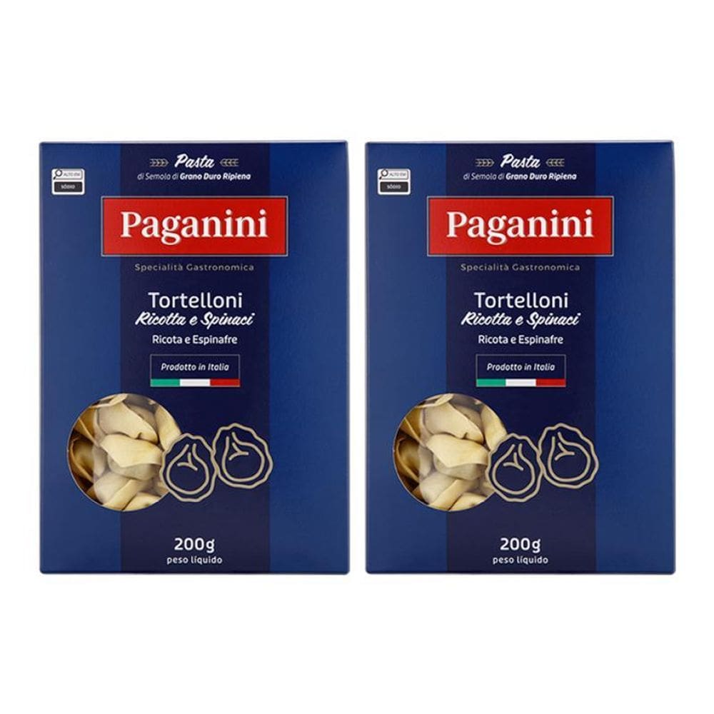 Kit 2X: Massa Tortellini Ricota E Espinafre Paganini 200G