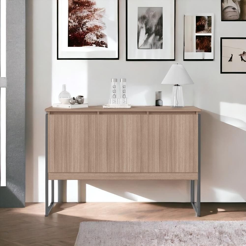 Aparador Buffet Com 3 Portas Bari Montana Preto