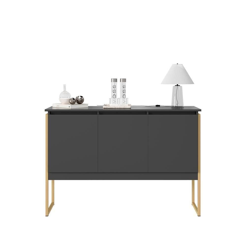 Buffet De Luxo Viareggio Preto Dourado