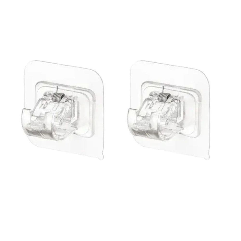 Kit 2 Suportes De Varão Cortina Autoadesivo Mercado Pietra