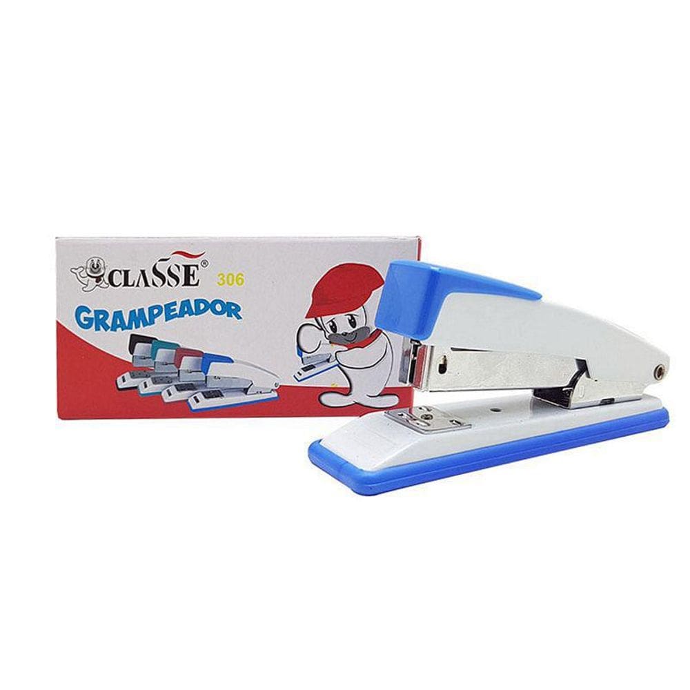 kit 5 Grampeadores De Papel Pequeno Escritório Escolar