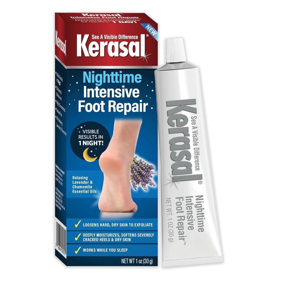 Kerasal Nighttime Intensive Para Calcanhar Rachado/Pés Secos