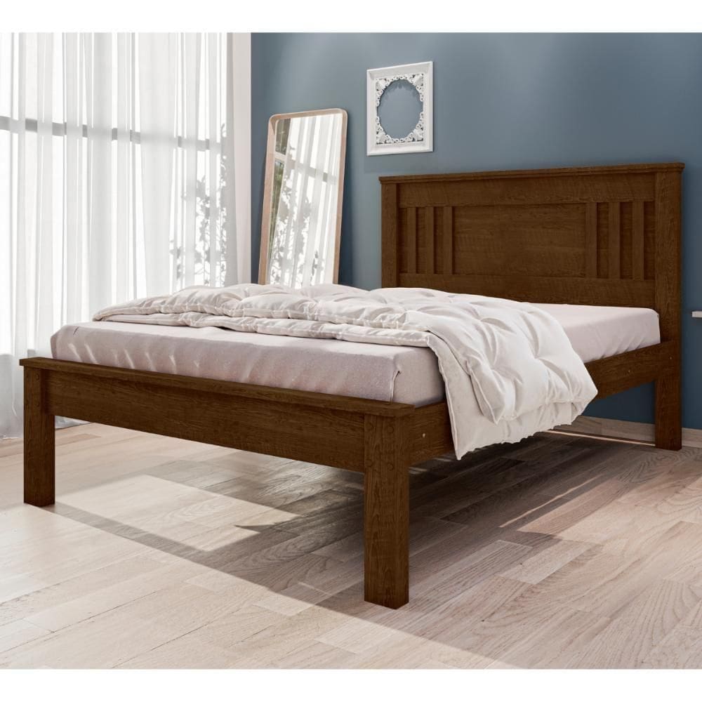 Cama De Casal Com Pés Italva Malbec