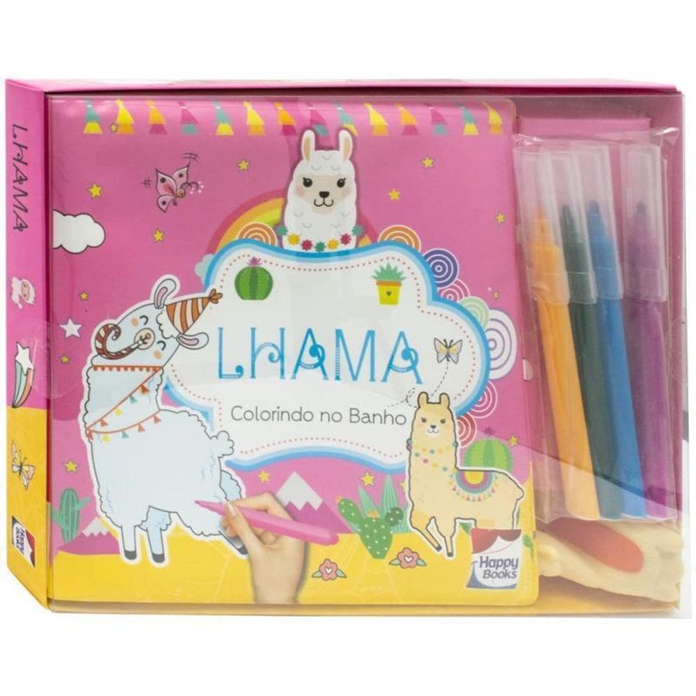 Colorindo No Banho Lhama