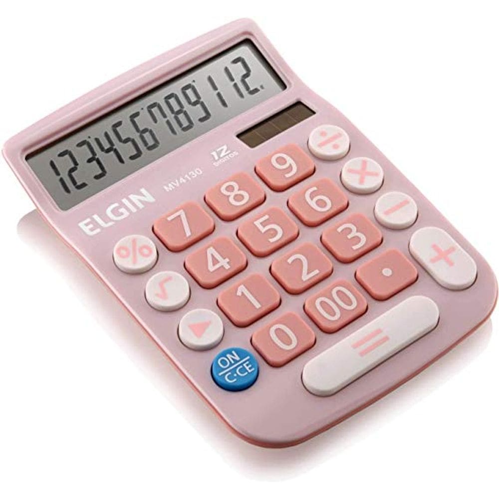 Calculadora Eletrônica de Mesa 12 Dígitos, Solar - Elgin