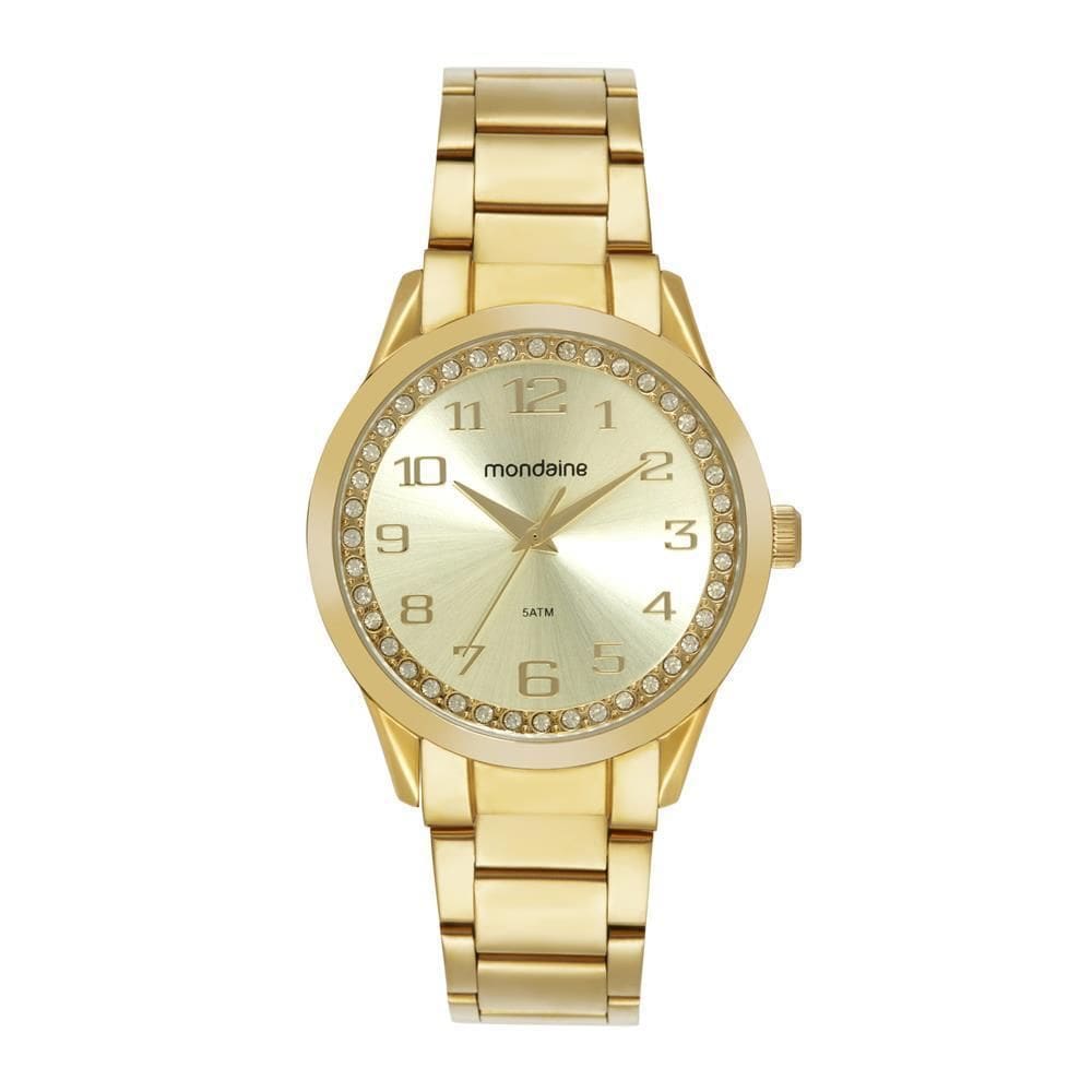 Relogio Mondaine Feminino Ref: 99764Lpmvde2 Casual Dourado