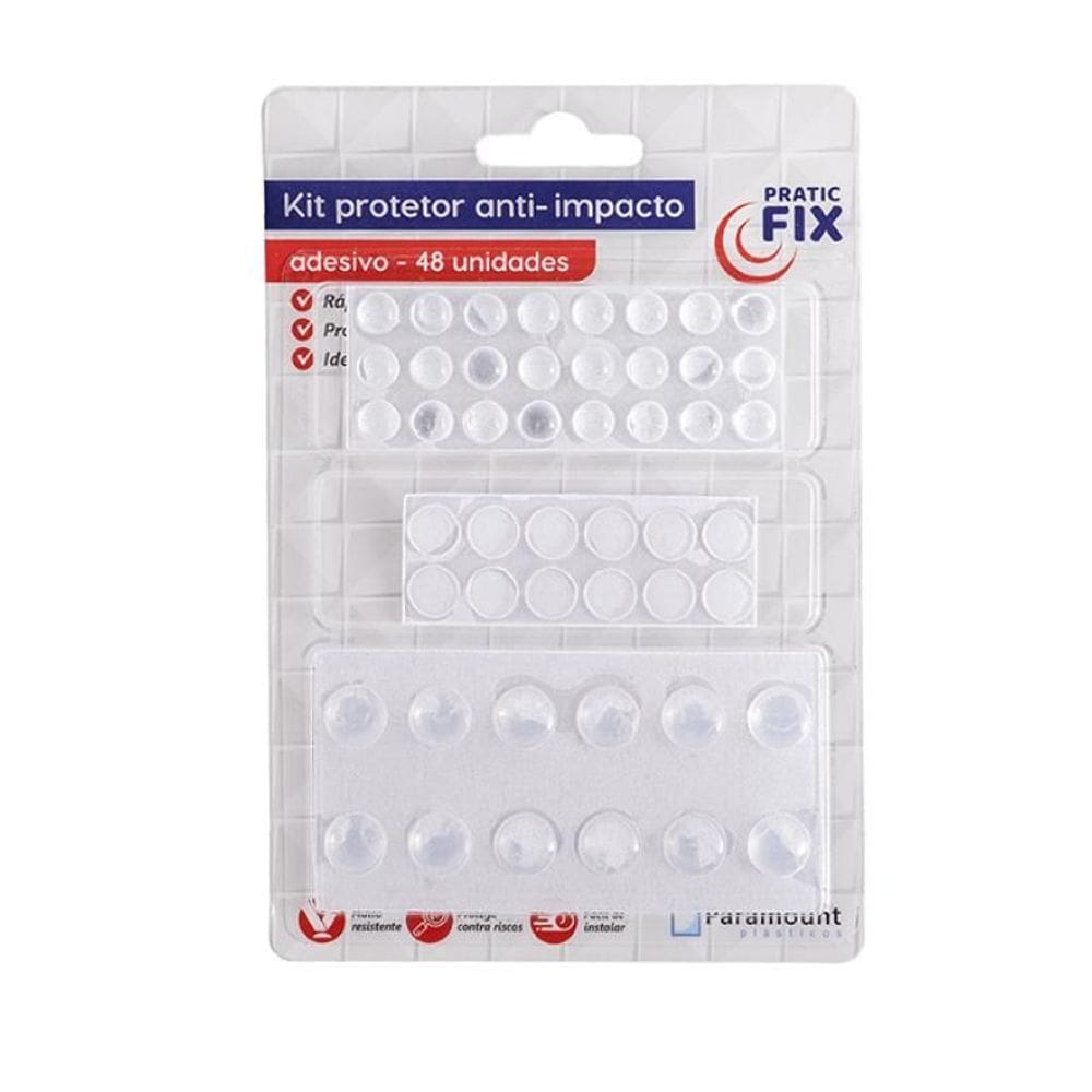 Kit Protetor Anti-Impacto Com Adesivo - 48 Un.