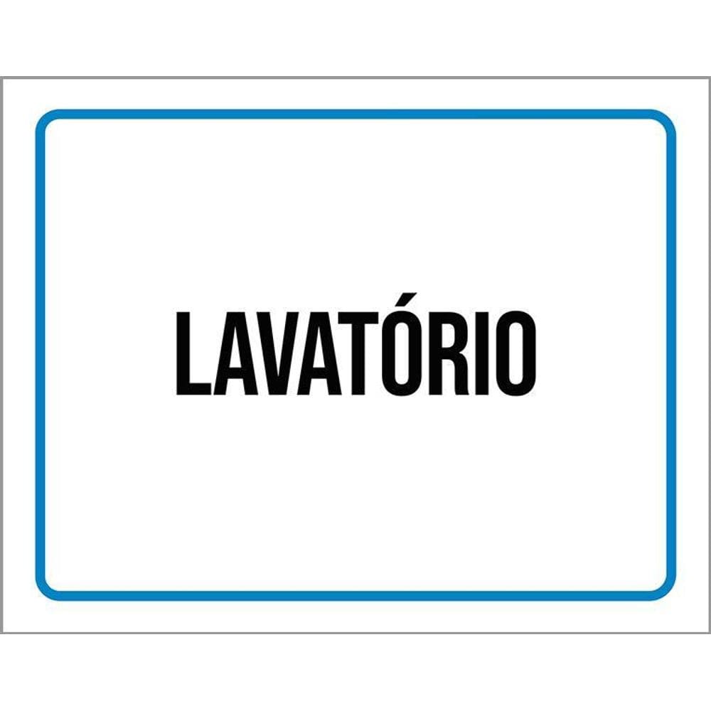 Kit 3 Placas Ambiente Sinalização Setor Lavatório