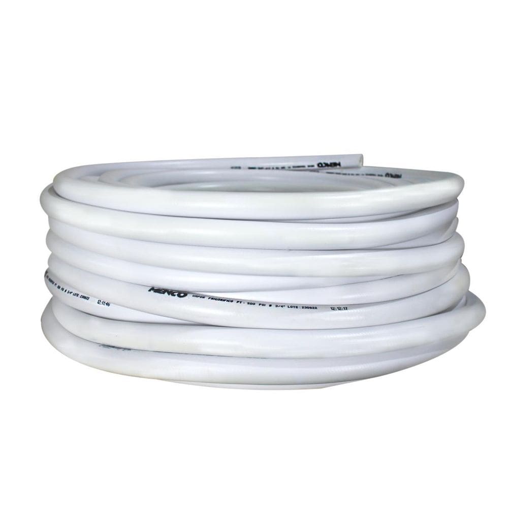 Mangueira Frigorifico Branca Resistente Menco Pt500 3/4 50M