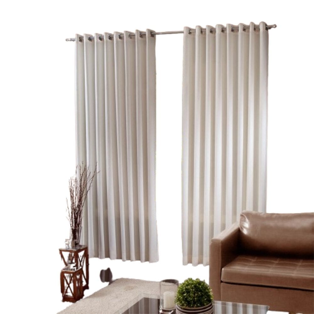 Cortina Quarto e Sala 100 X 250 Cm Havana Branco